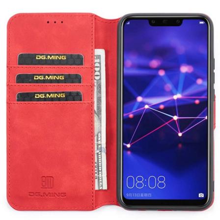 Dg-ming Mobilplånbok 3-kort Huawei Mate 20 Lite (sne-lx1) Röd