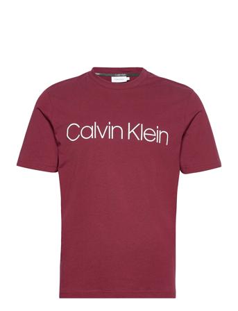 Cotton Front Logo T-Shirt T-shirts Short-sleeved Punainen Calvin Klein