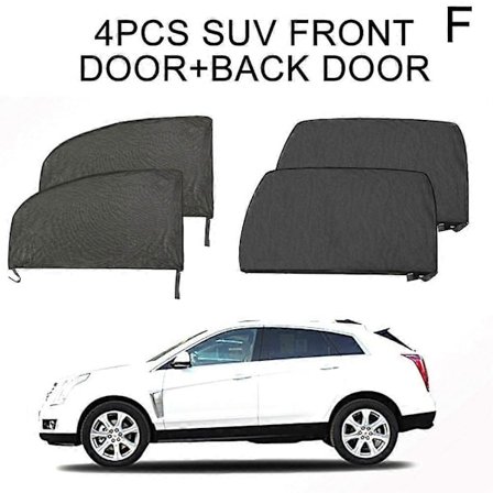 Solskærm/Myggenet til bil - Fastgøres over bildøren, multifarvet