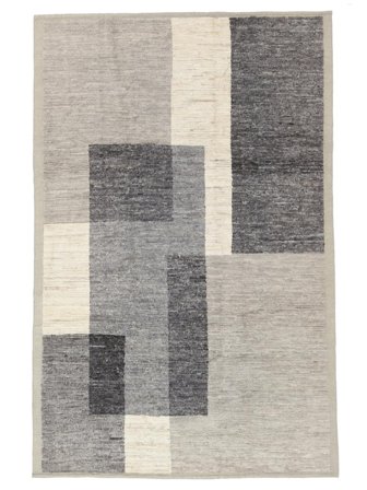 200X308 Tapis Berbère Style Moderne Gris Foncé/Orange (Laine, Afghanistan) Carpetvista