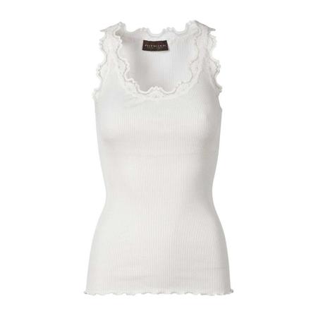 Rosemunde Topp vit, Dam, Dam, Storlek: S