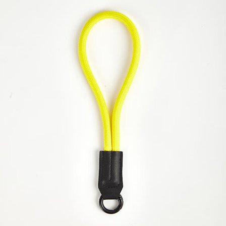 QU-Bærbar Polyester Mobiltelefon Snor Kort Håndledsnor med Anti-Tabt Patch Nøgle Dokument Kamera Pung for Nem Transport polyester Yellow