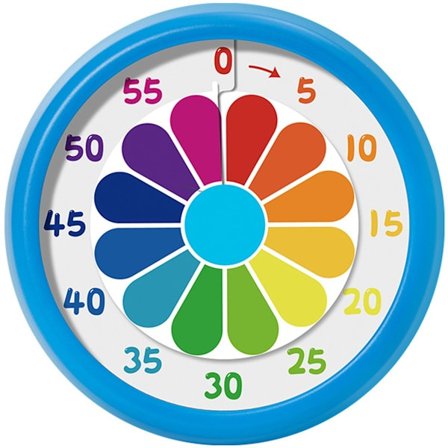 Kökstimer - Kökstimer - Timer - Digital Kökstimer - Barnvänlig Visuell Mekanisk Timer - Magnetisk Klistermärke Timer - Regnbågsmönster