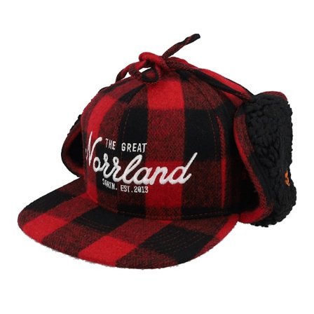 SQRTN - Red - snapback - Cap - Östersund Cap Lumberjack Red Earflap Fitted - Hatstore