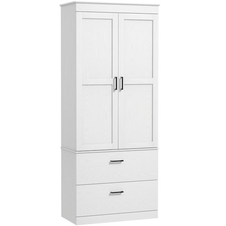 Rootz Fritstående køkkenskab - Pantry Storage - Stue Cabinet - Justerbare hylder - 75W x 39d x 178H cm