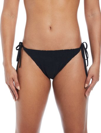 NIKE SWIM Nike Retro Flow Terry Bikini Bottom - Black - S