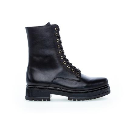 Gabor, Lace-up Boots Zwart, Dames, Maat:41 EU