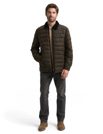 Tom Tailor Midlayer Coated Overshirt - Brown - M