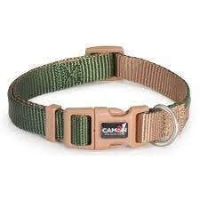 Camon Collare Regolabile Double Premium Verde/Ecru Per Cani