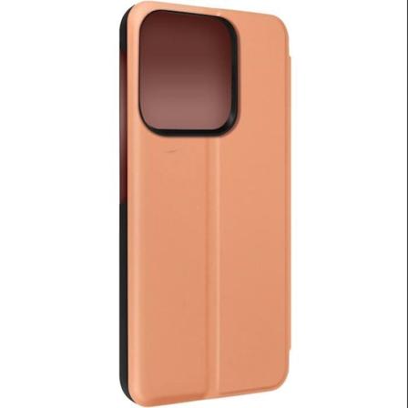 Clear View Case til Xiaomi Redmi 12C - AVIZAR - Pink - Stiv - Syntetisk - Flap - Mat - Blandet Rosa