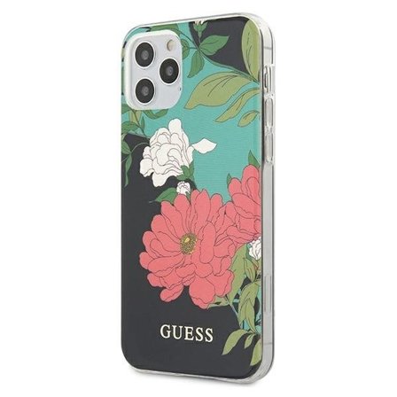 Guess GUHCP12LIMLFL01 iPhone 12 Pro Max 6,7" svart/svart N°1 Flower Collection
