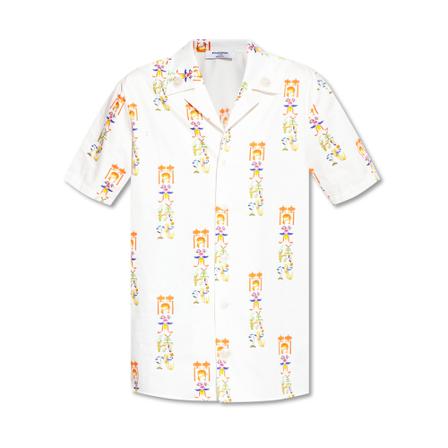 Opening Ceremony Patterned oversize shirt Hvid, Dame Skjorter