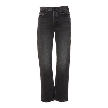 Mother, Wide Jeans Zwart, Dames, Maat:W28