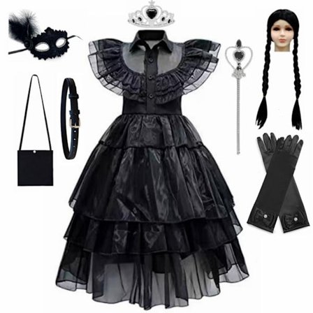 Girls Costume Dress Nevermore Costume Cosplay Girls