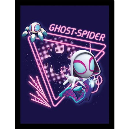 Spider-Man Ghost-Spider inramad affisch 40cm x 30cm Flerfärgad