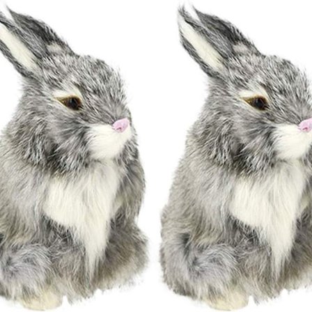 Lær furry dyr, kunstige kanin håndverk, møbeldekorasjoner KLB