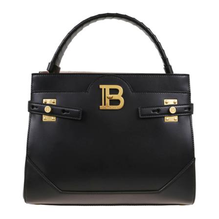 Balmain, Bbuzz TOP Handle Calfskin BAG Zwart, Dames, Maat:ONE Size
