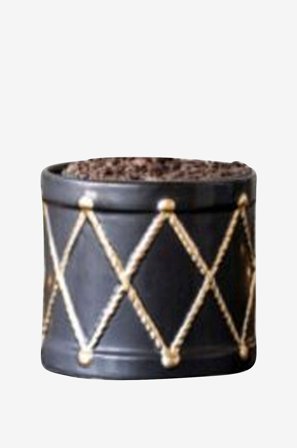 Zelected by Houze - Pot Drum Petit - Svart - Krukor & vaser - Från Homeroom