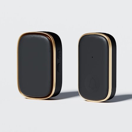 Trådløs dørklokke kommunikation digital en-til-en pager (sort guld)