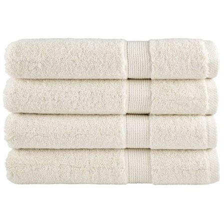 vidaXL Våfflor av Hög Kvalitet 4 st, Duschhanddukar, Badhanddukar, Gästhanddukar, Kräm 137486