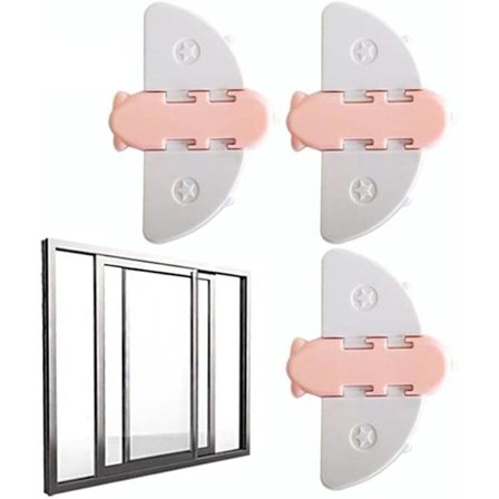 3 kpl liukuoven lukko lapsiturvallinen vauvan suojaus kaapit tuuli