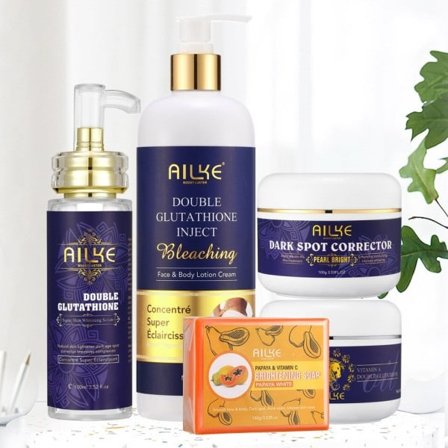 Dubbel Glutation Whitening Skin Care Mentle Blekning