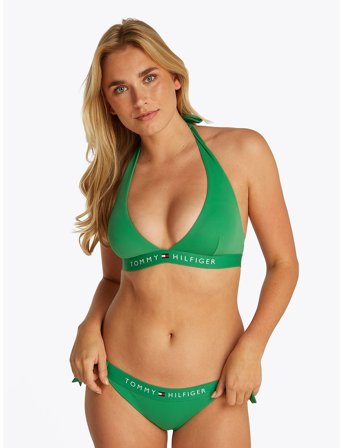 Tommy Hilfiger Cheeky Side Tie Bikini - Green - L
