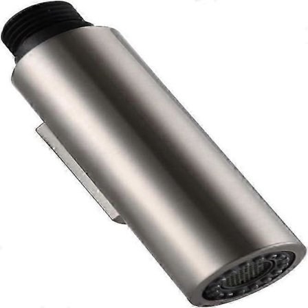 Universelt udtrækkeligt sprayhoved til badeværelses- og køkkenarmatur - Børstet nikkel vanddysseudskiftning