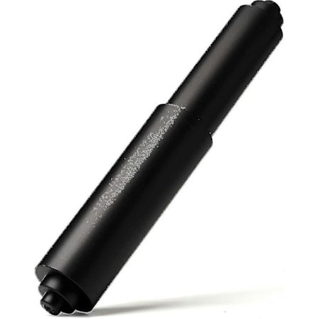 Plast Fjærbelastet Toalettpapirrullholder Stang Erstatning (2 stk, Svart)