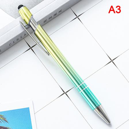 1 Stycken Multicolor Högkvalitativ Presspenna Och Metallkulspets