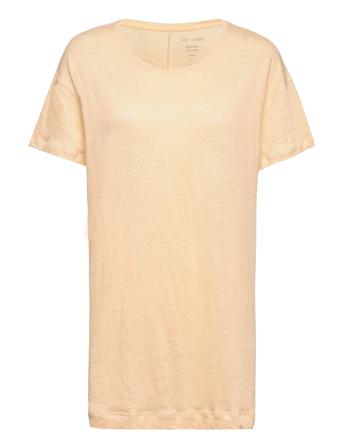 Bertha S/S Linen T-Shirt Orange Gai+Lisva