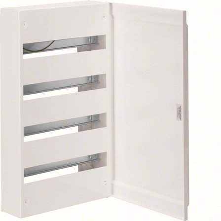 Hager GD418N Normkapsling 18 moduler/rad, utenpåliggende, metall 4 rader, Elfordeling & strømforsyning