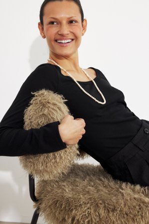 NA-KD - Ribtop med rund hals - Basic topper - Svart - S (EU 34-36)