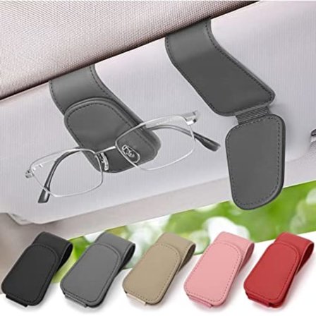 Bilbrillerholder - Grå, Bilbrillerholder, Universal Bilbriller
