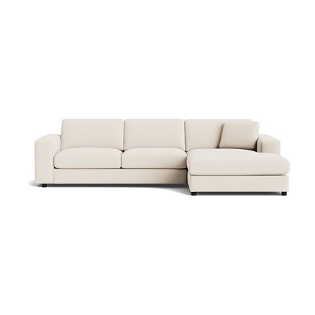 Oasis chaiselong sofa, højrevendt - Loop Creme - 294x151x79 - Sofa, chaiselong