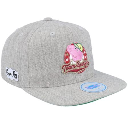 Peppa Pig - Harmaa snapback Lippis - Kids Team George Patch Heather Grey Snapback @ Hatstore