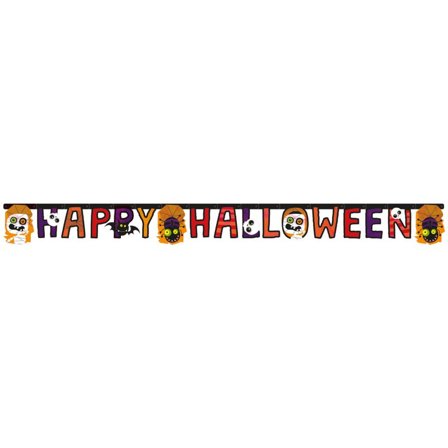 Banner monstre Happy Halloween 180 cm