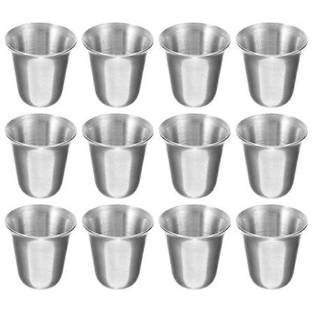 Her er en raffinert produktbeskrivelse for dine **12 stk. nattverdsbeger i rustfritt stål**: n n n n**12-pakning rustfritt stål C [BR]