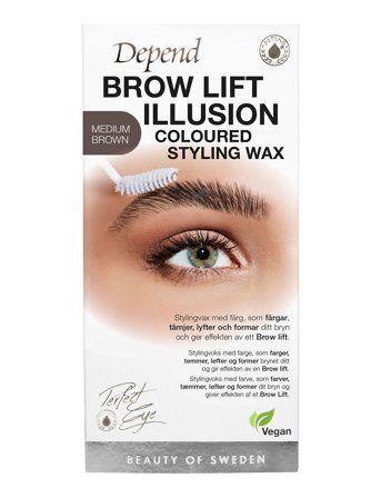 Depend Cosmetic Pe Brow Illusion Wax M.brown Se/No/Dk - Nude - ONE SIZE