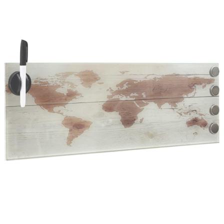Vidaxl Magnetisk Glastavla Väggmonterad 60x20 Cm Multifärg