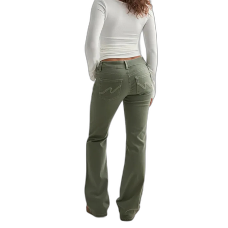 Bootcut gröna jeans nellly