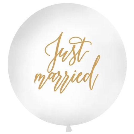Stor Ballong "Just Married" 1m
