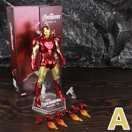 Zd Toys Marvel Iron Man Mk1 Mk2 Mk3 Mk4 Mk5 Mk6 Mk7 Mk42 Mk43 7" Film Actionfigur Iron-man Mark 1 2 3 4 5 6 7 42 43 Legends C