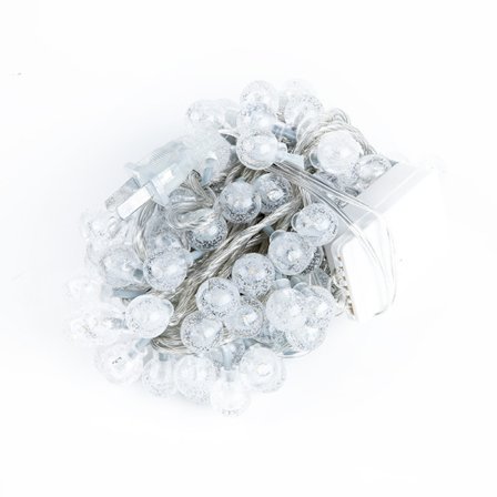 Små boble-fe-lys lyskæde batteridrevet farverig, 3m 20 lys til hjem, fest, jul, bryllup, have dekoration