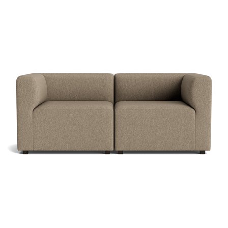 Roma 2 personers sofa - Brego Mørk Beige - Komfortabel 2 personers sofa, 160x70x65cm - Perfekt til små rum og hyggekroge