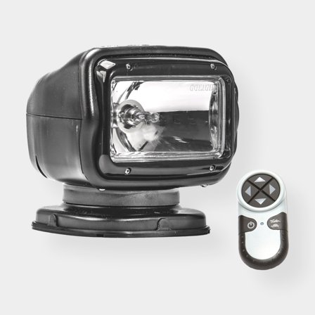 Vyhledávací reflektor / světlomet Golight GT 2051, halogen, 12V, černý, naklápěcí a otočný, s bezdrátovým ovládáním