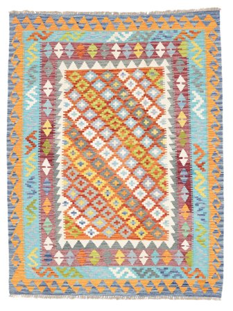 Oriental Kilim Afghan Old Style Rug 156X203 Wool, Afghanistan