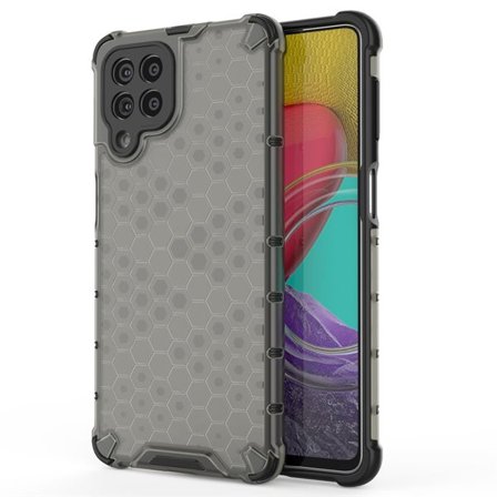 Honeycomb-fodral pansarskydd med gelram för Samsung Galaxy M53 5G svart