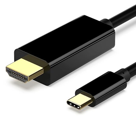 USB-C till HDMI-kabel 4K 60Hz – 1,8 meter Svart