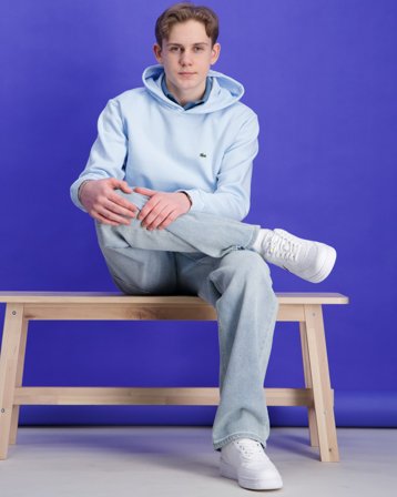 Lacoste SWEATSHIRT HOOD Blau Pullover Jungen - Kids Brand Store